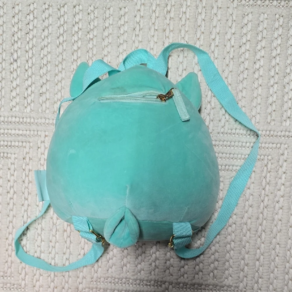 Squishmallows Teal Plush Backpack